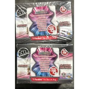 2021 Wild Card Alumination Football Hobby Boxes Lot of 2